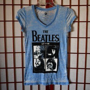 Beatles Let it Be album cover blue Tee t-shirt